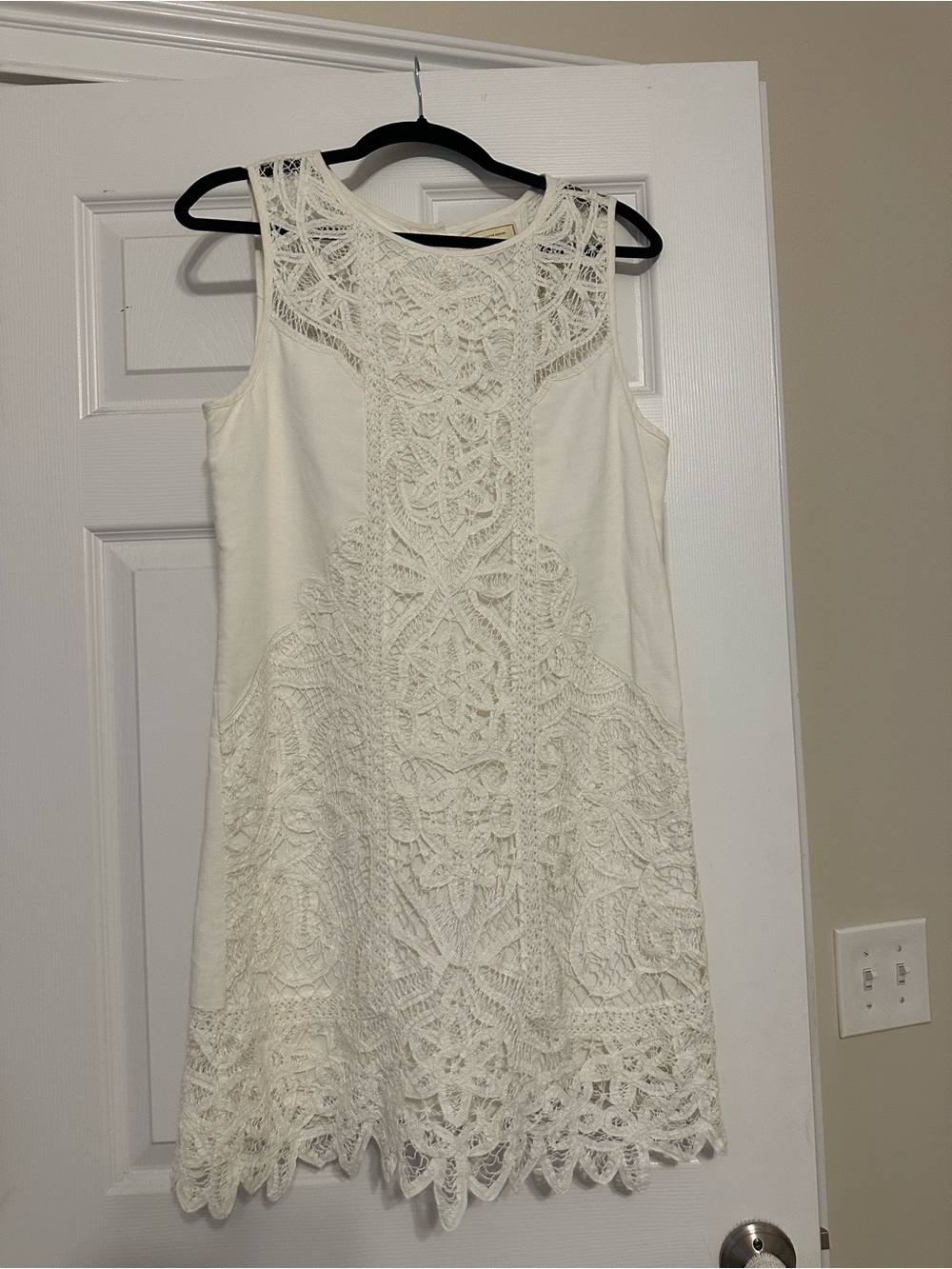 moulinette soeurs white lace dress size 4